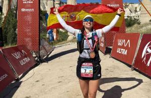 Maigua Ojeda celebró el tercer puesto en una prueba tan exigente.