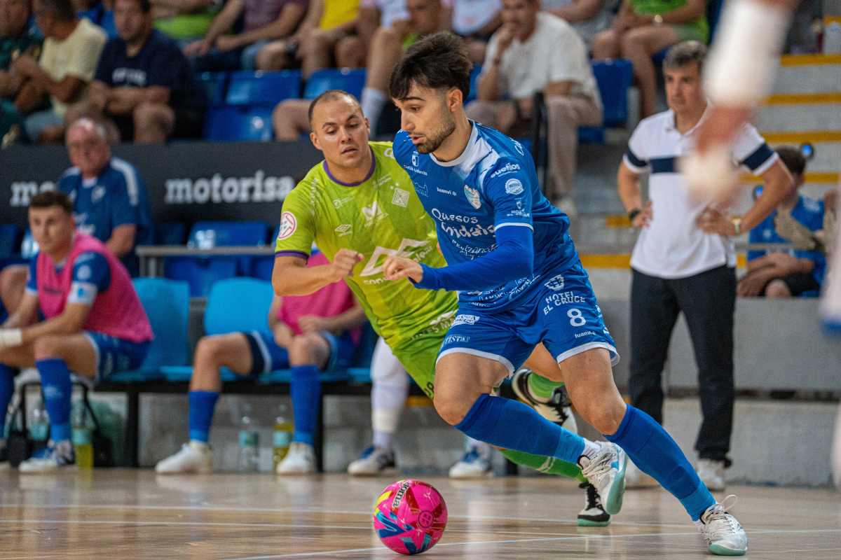 Una jugada del partido entre el Manzanares y el Palma Futsal. Foto. Manzanares FS.