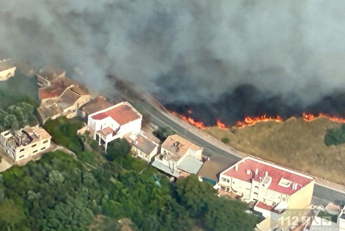 Incendio de Garres y Lages, en Murcia.