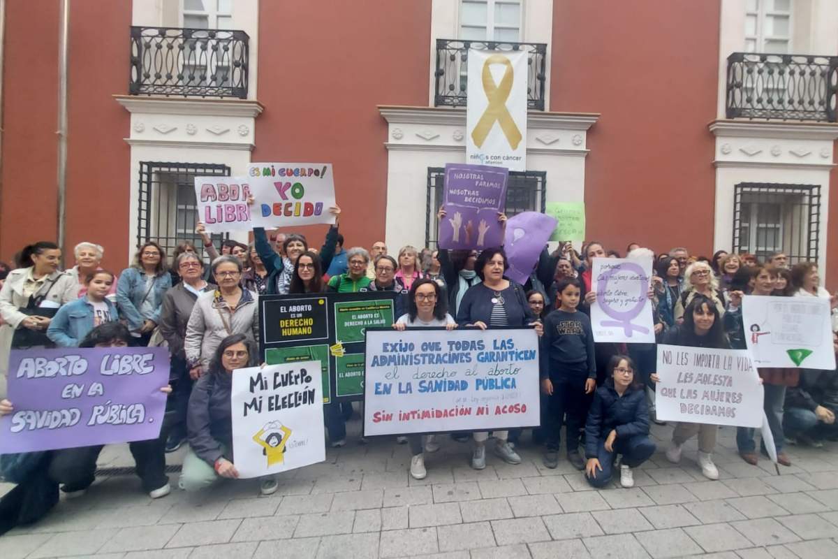 Foto de archivo de una movilización en Albacete de la Plataforma en Defensa del Derecho al Aborto