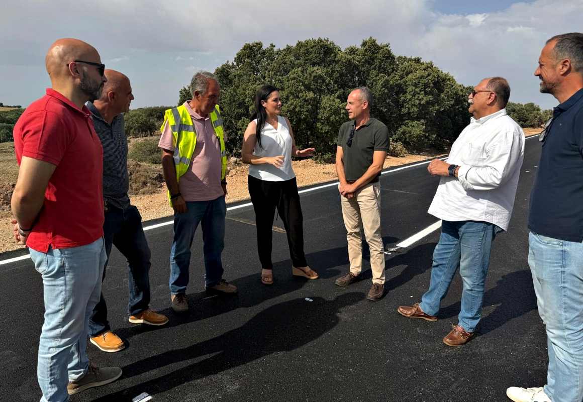 Manuela Lominchar visitó las obras, ya terminadas.