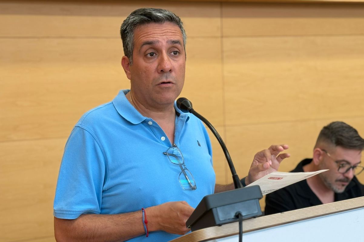 El secretario regional del sindicato, Javier Ortega.