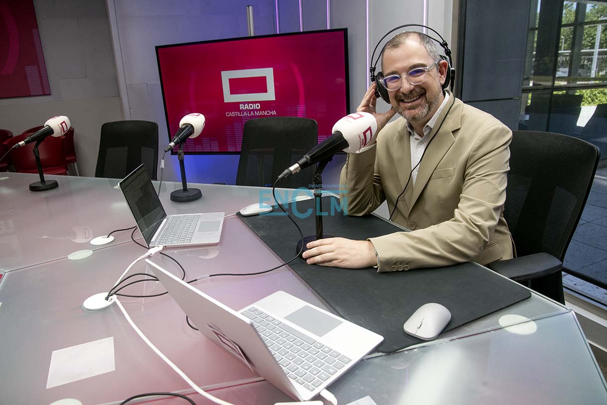 Óscar García Prieto, director de Radio Castilla-La Mancha y de Comunicación Corporativa en CMM. Foto: Rebeca Arango.