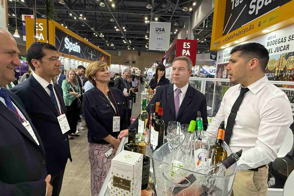 Page, en una feria de alimentación en Seúl, en Corea del Sur.