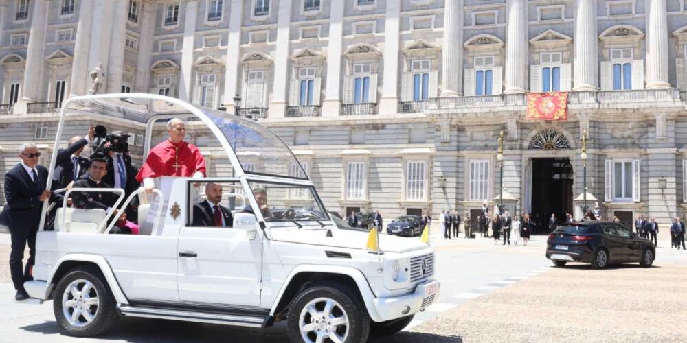 El papa León XIV en Madrid. Foto: @CasaReal