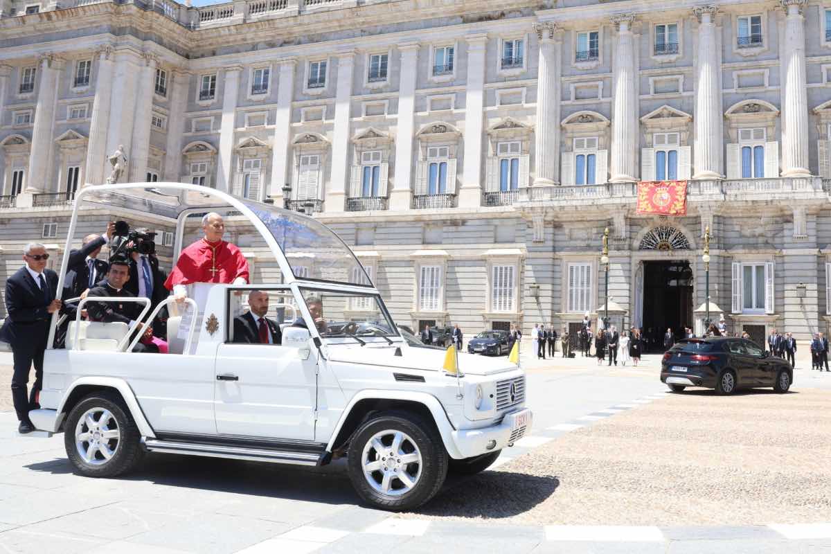El papa León XIV en Madrid. Foto: @CasaReal