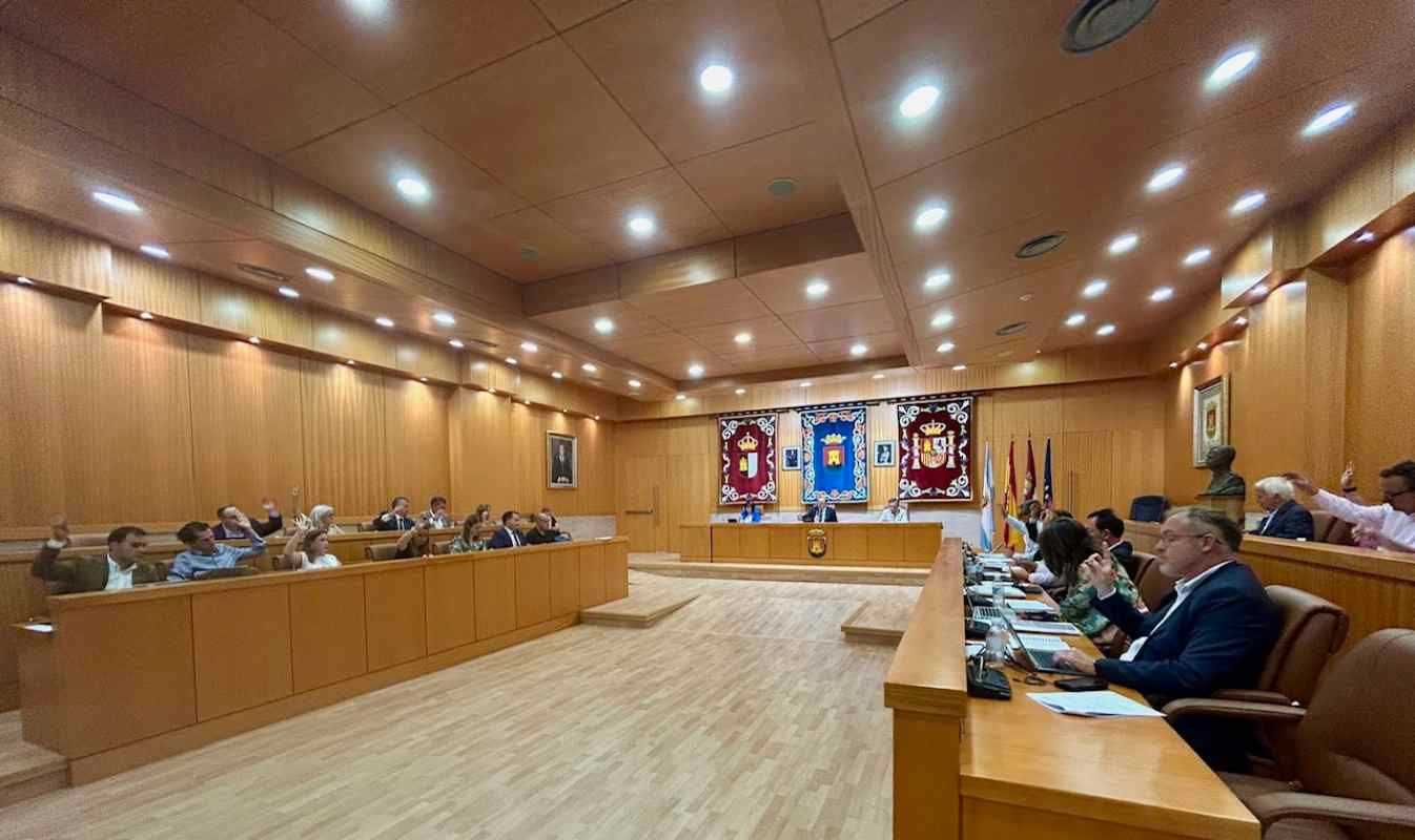 Foto de archivo de un pleno en Talavera.