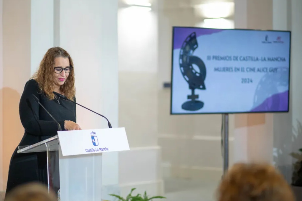 La consejera de Igualdad Sara Simón en la entrega de los premios Alice Guy 2024