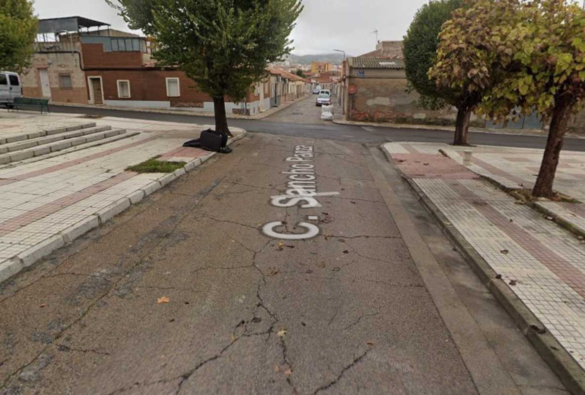 Calle Sancho Panza en Puertollano.
