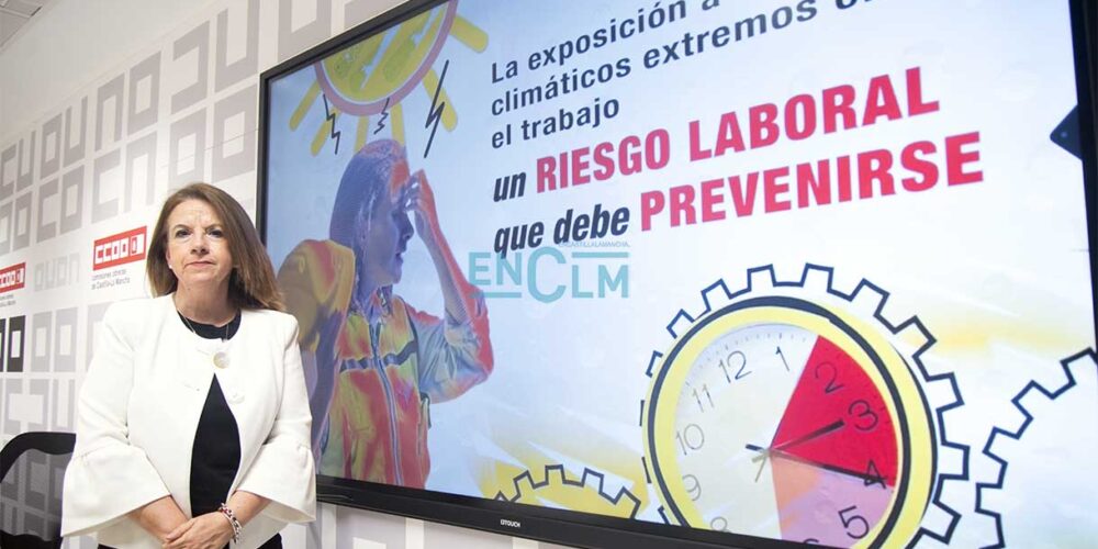 Raquel Payo, secretaria de Diálogo Social y Salud Laboral de CCOO-CLM. Foto: Rebeca Arango.