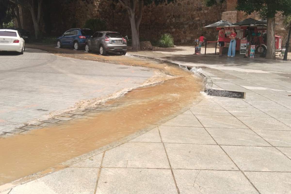 Corte de agua en el casco de Toledo. Foto: ENCLM/Rebeca Arango