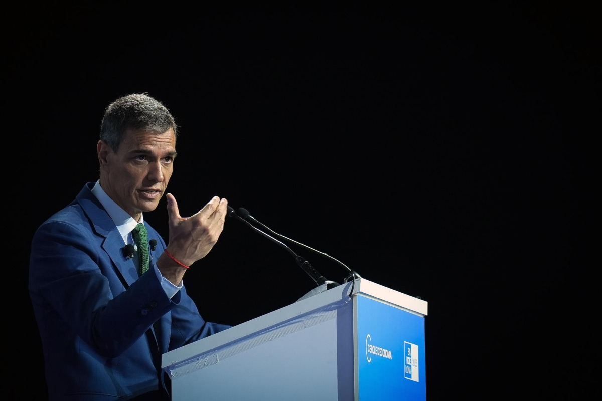 Pedro Sánchez, en un foro económico celebrado en Barcelona el pasado 3 de junio. Foto: EP.