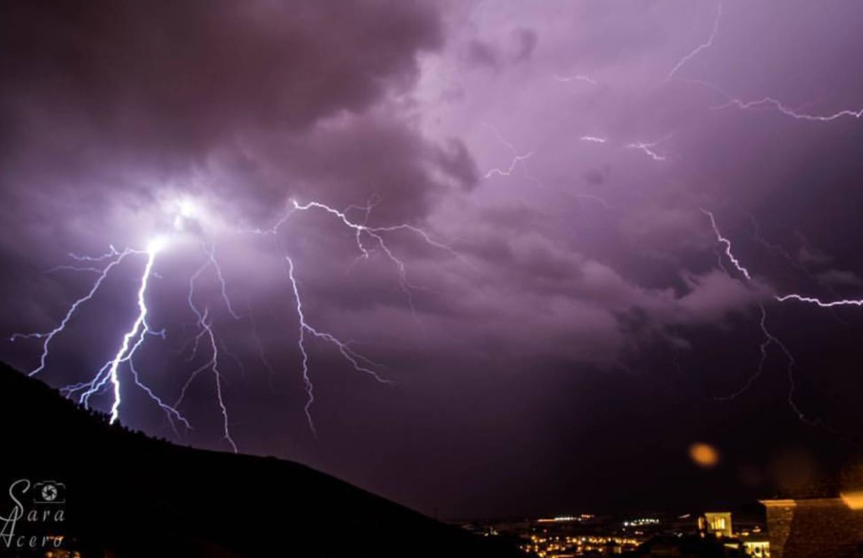 Una tormenta en Cuenca. Imagen: Sara Acero.