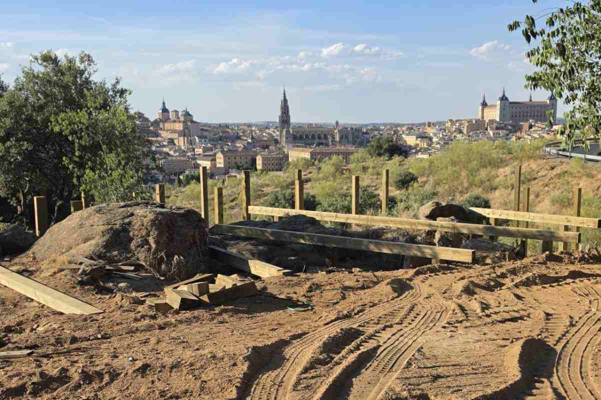 Imagen de las actuaciones que se están llevando a cabo en el Valle, en Toledo.