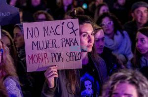 Imagen de archivo de una manifestación por el 25N. Foto: Rebeca Arango.