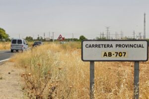 Carretera provincial AB-707, en Villarrobledo (Albacete)