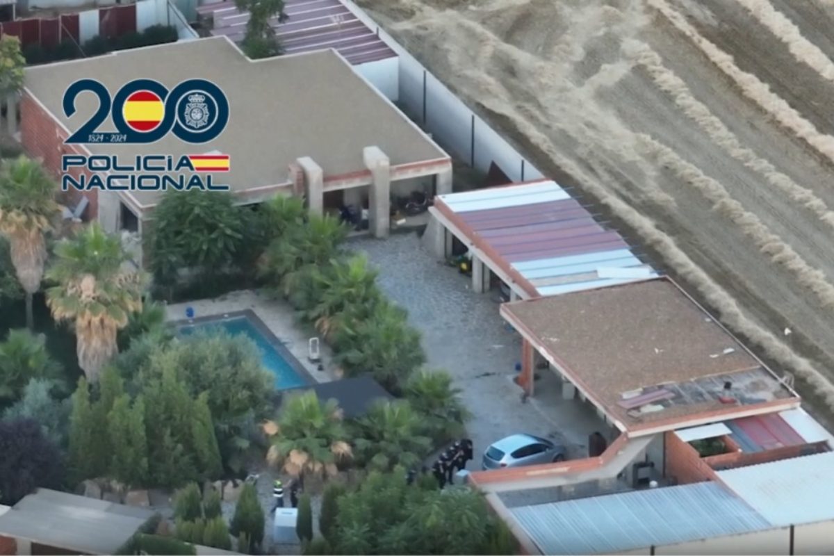 Finca en la que se ha llevado a cabo la operación de la Policía Nacional