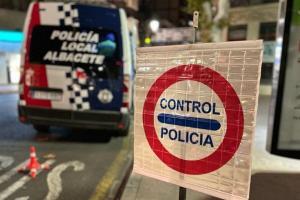 Imagen de archivo de un control aleatorio de la Policía Local de Albacete