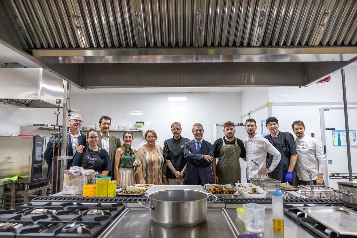 Las cocinas del restaurante de la nueva hospedería de Viso del Marqués