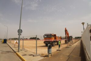 Obras en el Family Cash de Manzanares