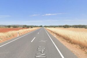 N-401 en el término de Ajofrín.