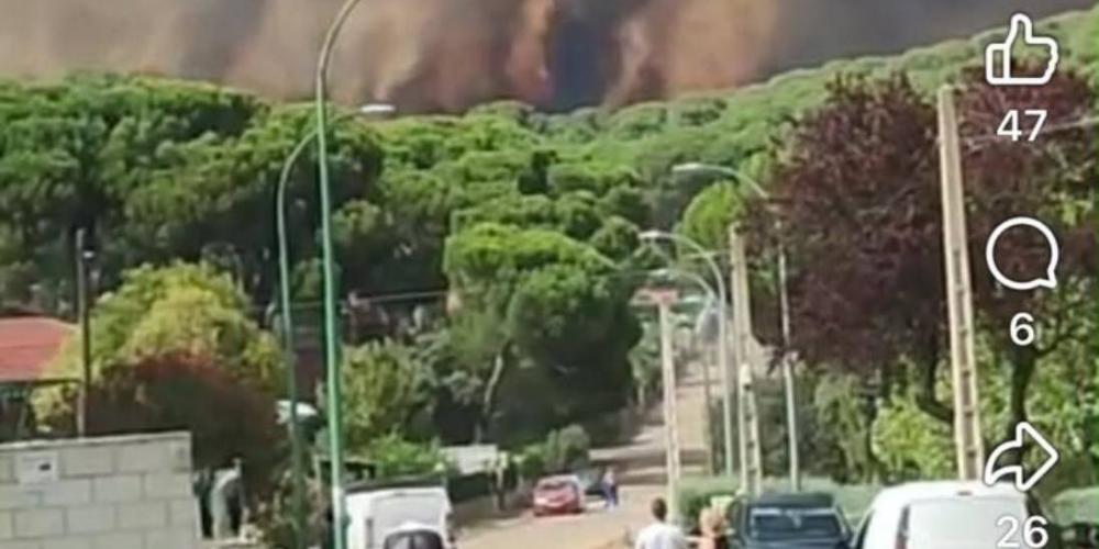 Se incendia el pinar de Almorox.