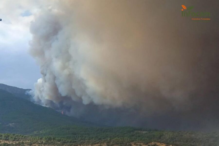 Desalojan otros ocho pueblos de la provincia de Toledo por el incendio de Ávila