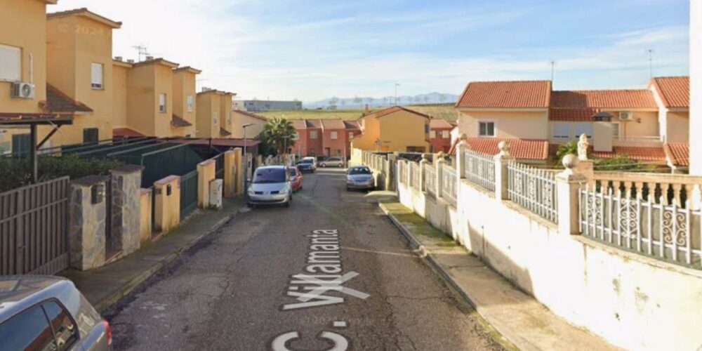 Calle Villamanta, en Méntrida.