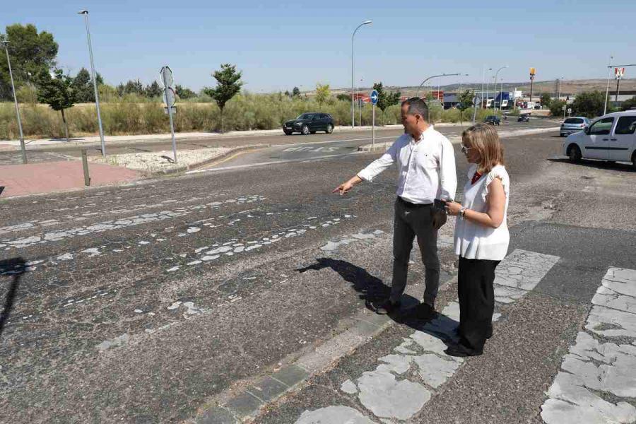 Agosto, mes de obras en Toledo: mejoras en pasos de peatones y calles del Polígono