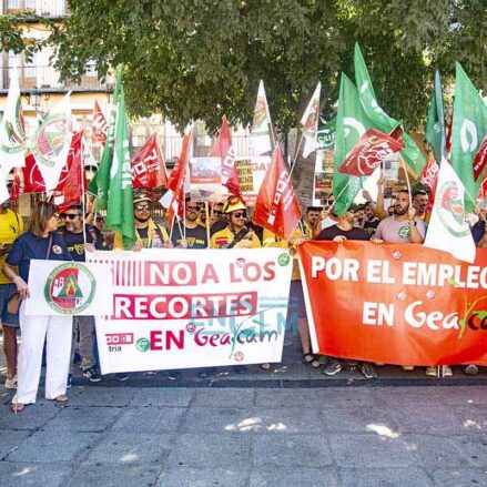 Concentración de bomberos forestales en Toledo.