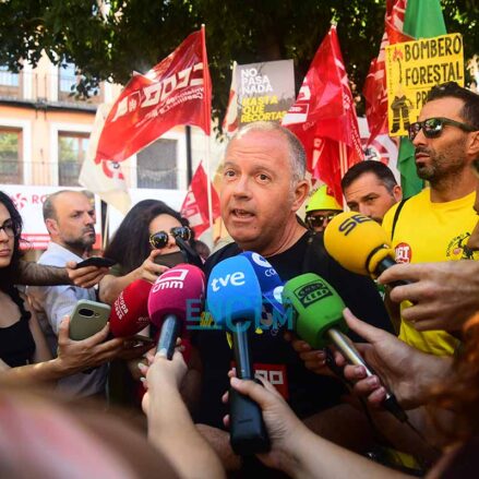 Manuel Amores, de CCOO. Foto: Rebeca Arango.