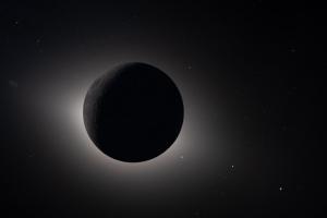 La Luna eclipsa totalmente el Sol en una imagen captada por la nave espacial Orion durante la misión Artemis II,- NASA - Archivo