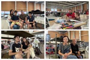 Centenares de personas de Ávila y Toledo han sido alojadas en instalaciones de Talavera Ferial después tener que abandonar sus casas por el incendio en Castilla y León. Fotos: ENCLM/David Engenios