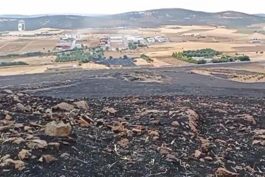 Desconfinan la residencia de mayores de Urda (Toledo) al mejorar el incendio forestal