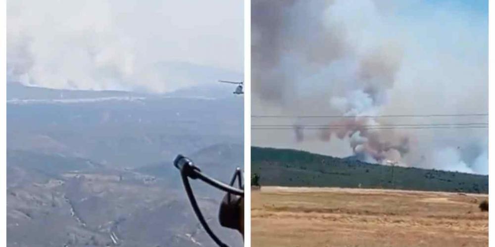 Imágenes del incendio de la Sierra Norte de Guadalajara.