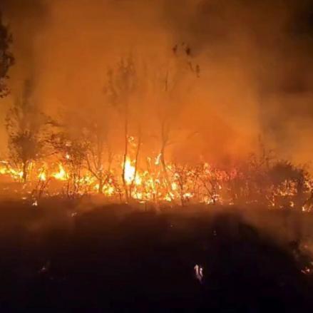 Incendio de La Mierla (Guadalajara). Foto: Infocam