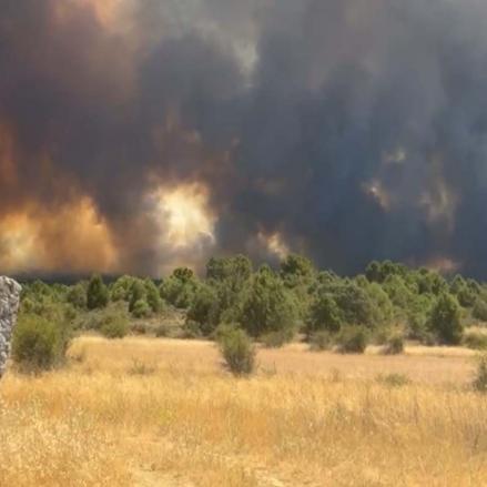 Incendio en La Mierla (Guadalajara).