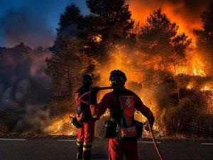 La UME en dl incendio de la Mierla. Foto: @deleggobclm.