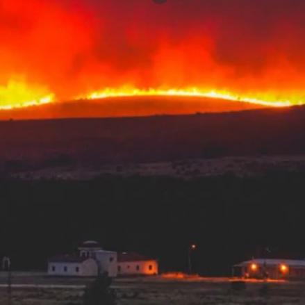 Incendio en la Sierra Norte de Guadalajara.