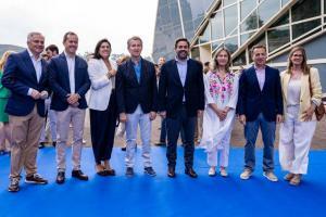 Alcaldes y candidatos de Castilla-La Mancha junto al presidente del PP regional, Paco Núñez, y el líder nacional, Alberto Núñez Feijóo