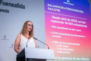 La consejera de Igualdad, Sara Simón. (Foto: A. Pérez Herrera // JCCM)