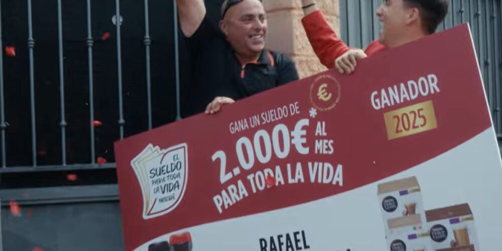 El ganador en 2025 del sueldo de 2.000 euros de Nescafé para toda la vida