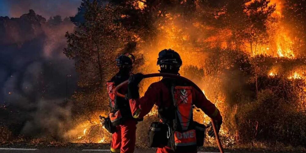 La UME en el incendio de La Mierla. Foto: Foto: @deleggobclm.