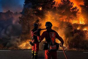 La UME en el incendio de La Mierla. Foto: Foto: @deleggobclm.
