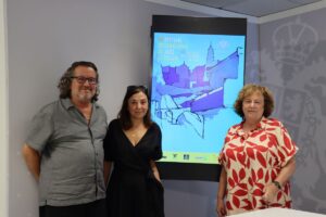 La concejala Ana Pérez (derecha) presentó el XXXIX Festival Internacional de Jazz de Toledo.