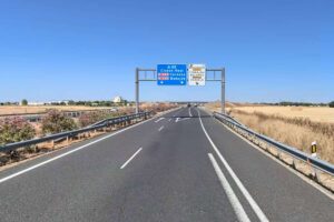 Imagen de la Autovía A-43 a su paso por Torralba de Calatrava