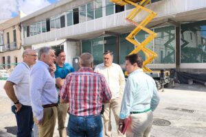 Visita a las obras de rehabilitación de la antigua Casa de la Cultura