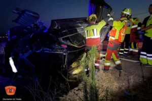 Accidente de tráfico en Cebolla (Toledo).