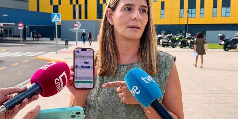 Carolina Agudo visitó el Hospital Universitario de Toledo.