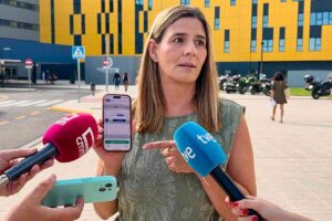 Carolina Agudo visitó el Hospital Universitario de Toledo.